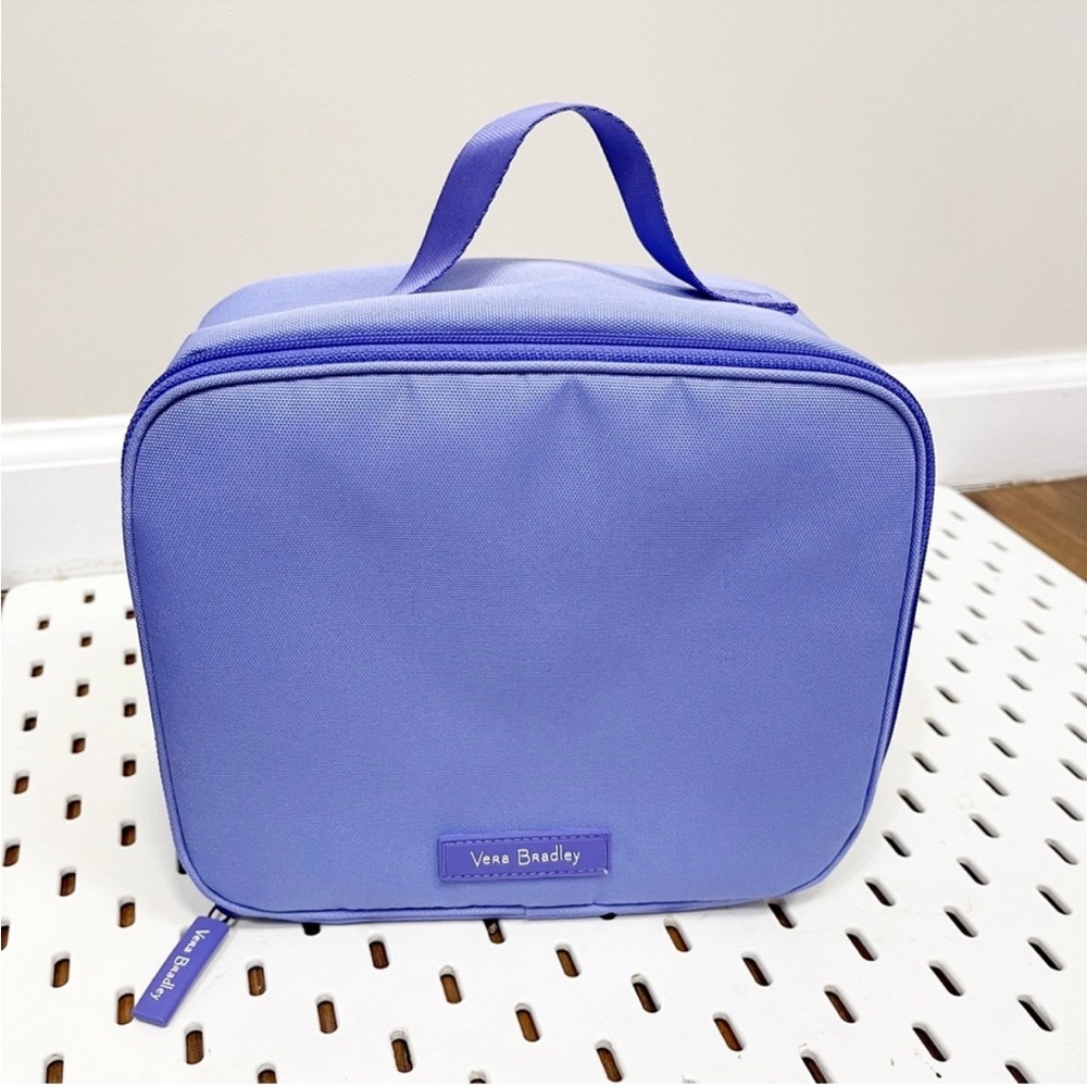 VERA BRADLEY Periwinkle Canvas Insulated Lunch Box